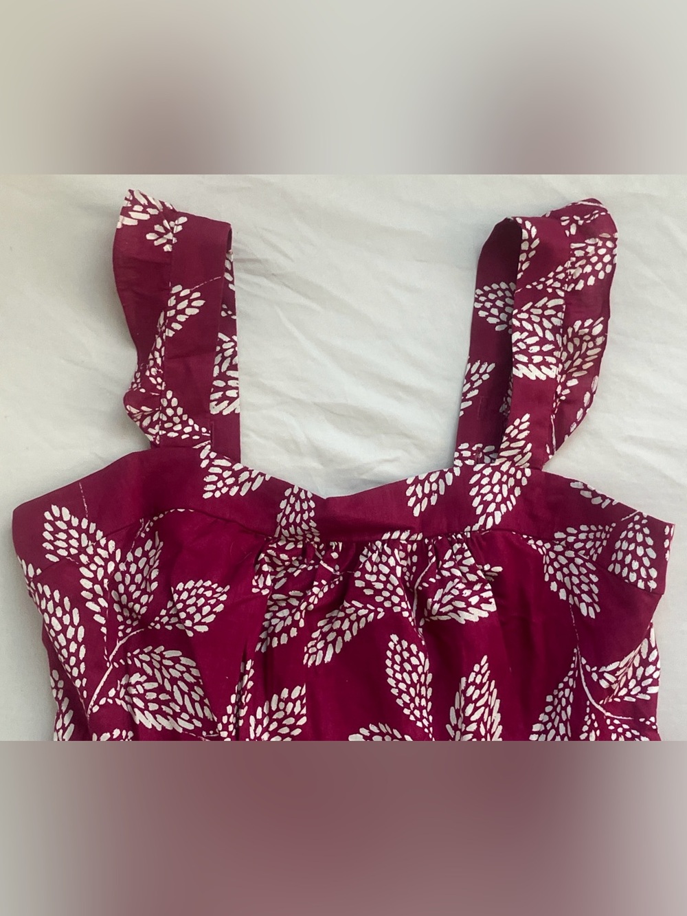 Torrid Belle Isle Cotton Linen Maxi Dress 00 Burgundy NWT - Picture 3 of 16